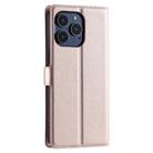 For iPhone 15 Pro Voltage Ultra-thin Dot Leather Phone Case(Rose Gold) - 3