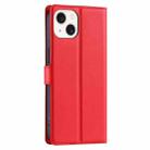 For iPhone 15 Plus Voltage Ultra-thin Dot Leather Phone Case(Red) - 3