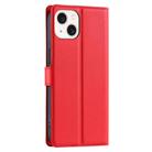 For iPhone 14 Plus Voltage Ultra-thin Dot Leather Phone Case(Red) - 3