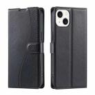 For iPhone 14 / 13 Voltage Ultra-thin Dot Leather Phone Case(Black) - 1