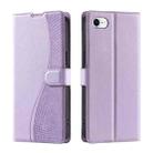 For iPhone 7 / 8 / SE 2022 Voltage Ultra-thin Dot Leather Phone Case(Purple) - 1