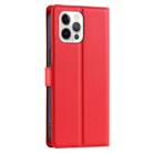 For iPhone 12 Pro Max Voltage Ultra-thin Dot Leather Phone Case(Red) - 3