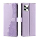 For iPhone 11 Pro Voltage Ultra-thin Dot Leather Phone Case(Purple) - 1