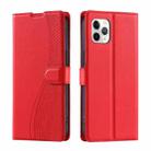 For iPhone 11 Pro Voltage Ultra-thin Dot Leather Phone Case(Red) - 1