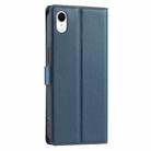 For iPhone XR Voltage Ultra-thin Dot Leather Phone Case(Blue) - 3