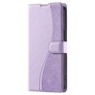 For iPhone XS Max Voltage Ultra-thin Dot Leather Phone Case(Purple) - 2