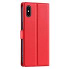 For iPhone XS Max Voltage Ultra-thin Dot Leather Phone Case(Red) - 3