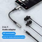 2 in 1 USB-C / Type-C, 8 Pin to 3.5mm Audio Adapter Cable, Length:15.6cm(Grey) - 3