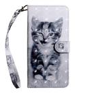 For Samsung Galaxy Note20 3D Painted Pattern Horizontal Flip TPU + PU Leather Case with Holder & Card Slots & Wallet & Lanyard(Smile Cat) - 2
