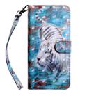 For Samsung Galaxy Note20 3D Painted Pattern Horizontal Flip TPU + PU Leather Case with Holder & Card Slots & Wallet & Lanyard(Tiger) - 2