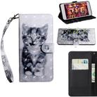 For Samsung Galaxy Note20 Ultra 3D Painted Pattern Horizontal Flip TPU + PU Leather Case with Holder & Card Slots & Wallet & Lanyard(Smile Cat) - 1