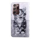 For Samsung Galaxy Note20 Ultra 3D Painted Pattern Horizontal Flip TPU + PU Leather Case with Holder & Card Slots & Wallet & Lanyard(Smile Cat) - 3