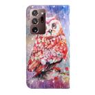 For Samsung Galaxy Note20 Ultra 3D Painted Pattern Horizontal Flip TPU + PU Leather Case with Holder & Card Slots & Wallet & Lanyard(Color Owl) - 3