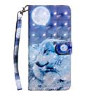 For Samsung Galaxy Note20 Ultra 3D Painted Pattern Horizontal Flip TPU + PU Leather Case with Holder & Card Slots & Wallet & Lanyard(Moon Wolf) - 2