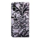 For Xiaomi Redmi 9A 3D Painted Pattern Horizontal Flip TPU + PU Leather Case with Holder & Card Slots & Wallet & Lanyard(Black Lace) - 3