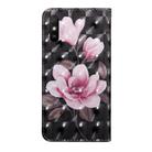 For Xiaomi Redmi 9A 3D Painted Pattern Horizontal Flip TPU + PU Leather Case with Holder & Card Slots & Wallet & Lanyard(Pink Flower) - 3