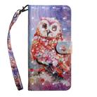 For Xiaomi Redmi 9A 3D Painted Pattern Horizontal Flip TPU + PU Leather Case with Holder & Card Slots & Wallet & Lanyard(Color Owl) - 2