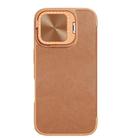 For iPhone 16 NILLKIN Qin Prop Series Flip Camera Cover Design Leather Phone Case(Brown) - 1