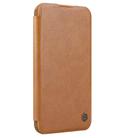 For iPhone 16 NILLKIN Qin Prop Series Flip Camera Cover Design Leather Phone Case(Brown) - 2