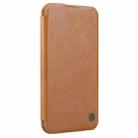 For iPhone 16 Pro Max NILLKIN Qin Prop Series Flip Camera Cover Design Leather Phone Case(Brown) - 2