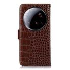 For Xiaomi 15 Ultra Crocodile Top Layer Cowhide Leather Phone Case(Brown) - 3