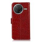 For Xiaomi Poco F7 Pro Crocodile Top Layer Cowhide Leather Phone Case(Red) - 3