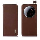 For Xiaomi 15 Ultra KHAZNEH Nappa Top Layer Cowhide Leather Phone Case(Brown) - 1