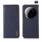For Xiaomi 15 Ultra KHAZNEH Nappa Top Layer Cowhide Leather Phone Case(Blue) - 1