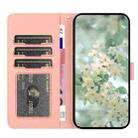 For Samsung Galaxy S24+ 5G Floral Embossed Pattern Leather Phone Case(Pink) - 3