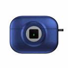 For AirPods Pro 2 Camera Series PC + TPU Headset Shockproof Carbon Fibre Case(Blue) - 2