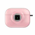 For AirPods Pro 2 Camera Series PC + TPU Headset Shockproof Carbon Fibre Case(Pink) - 2