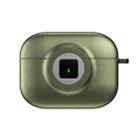 For AirPods Pro 2 Camera Series PC + TPU Headset Shockproof Carbon Fibre Case(Green) - 2