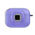 For AirPods Pro 2 Camera Series PC + TPU Headset Shockproof Carbon Fibre Case(Purple) - 2