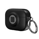 For AirPods 3 Camera Series PC + TPU Headset Shockproof Carbon Fibre Case(Black) - 1