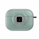 For AirPods Pro Camera Series PC + TPU Headset Shockproof Carbon Fibre Case(Light Green) - 2