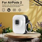 For AirPods 1 / 2 Camera Series PC + TPU Headset Shockproof Carbon Fibre Case(White) - 2