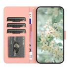 For Samsung Galaxy A36 5G Floral Embossed Pattern Leather Phone Case(Pink) - 3