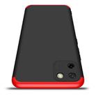 For OPPO Realme C11 GKK Three Stage Splicing Full Coverage PC Protective Case(Black Red) - 2