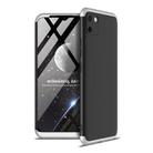 For OPPO Realme C11 GKK Three Stage Splicing Full Coverage PC Protective Case(Black Silver) - 1