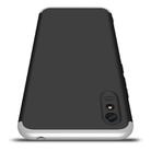 For Xiaomi Redmi 9A GKK Three Stage Splicing Full Coverage PC Protective Case(Black Silver) - 2