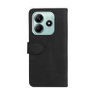 For Redmi Note 14 5G Dual-color Splicing Flip Leather Phone Case(Black) - 3