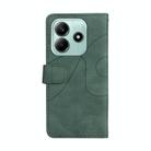 For Redmi Note 14 5G Dual-color Splicing Flip Leather Phone Case(Green) - 3