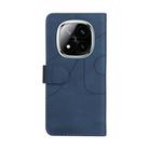 For Redmi Note 14 Pro / 14 Pro+ 5G Dual-color Splicing Flip Leather Phone Case(Blue) - 3