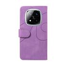 For Redmi Note 14 Pro / 14 Pro+ 5G Dual-color Splicing Flip Leather Phone Case(Purple) - 3