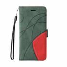 For Redmi A5 4G 173.3mm Dual-color Splicing Flip Leather Phone Case(Green) - 2