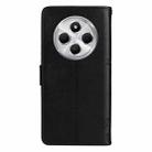 For Redmi 14C 4G Global Tree & Cat Embossed Pattern Flip Leather Phone Case(Black) - 3