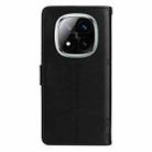 For Redmi Note 14 Pro / 14 Pro+ 5G Tree & Cat Embossed Pattern Flip Leather Phone Case(Black) - 3