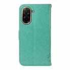 For Redmi A5 4G 173.3mm Tree & Cat Embossed Pattern Flip Leather Phone Case(Green) - 3