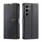 For Samsung Galaxy S24 5G Voltage Ultra-thin Dot Leather Phone Case(Black) - 1