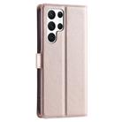 For Samsung Galaxy S24 Ultra 5G Voltage Ultra-thin Dot Leather Phone Case(Rose Gold) - 3